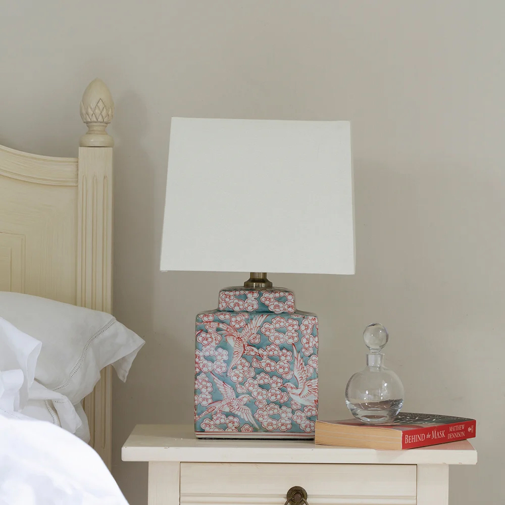 Grand Illusions Lamp Printemps with Cream Shade